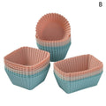 Reusable Silicone Cupcake & Muffin Liners Set - Non-Stick Baking Molds, 12 Pcs