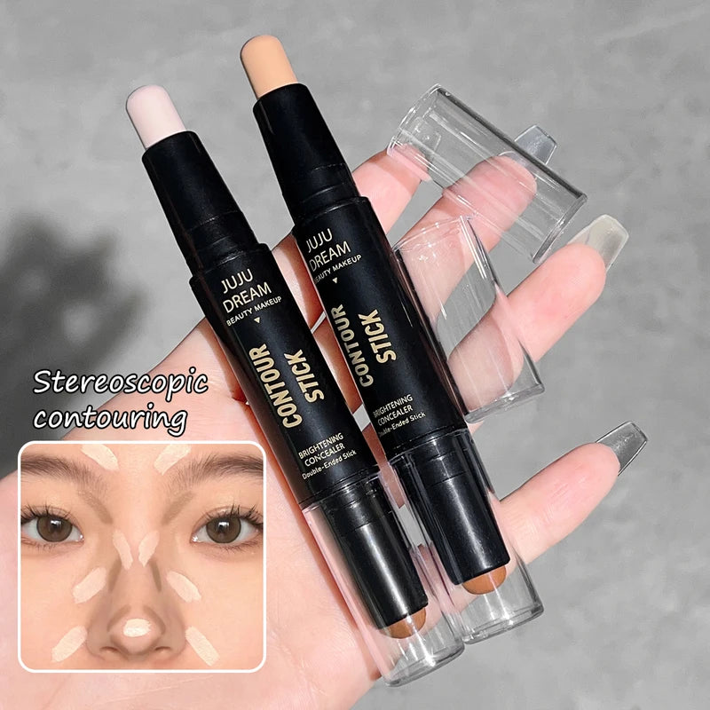 Dual-Ended Contouring & Highlighting Stick for Face Nose & Cheeks - All Colors