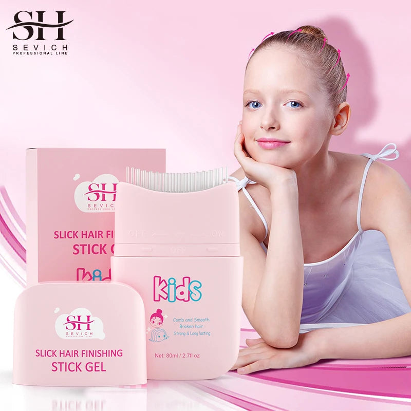 Hair Wax Stick for Wigs & Styling - Non-Greasy, 80ml with Built-In Comb