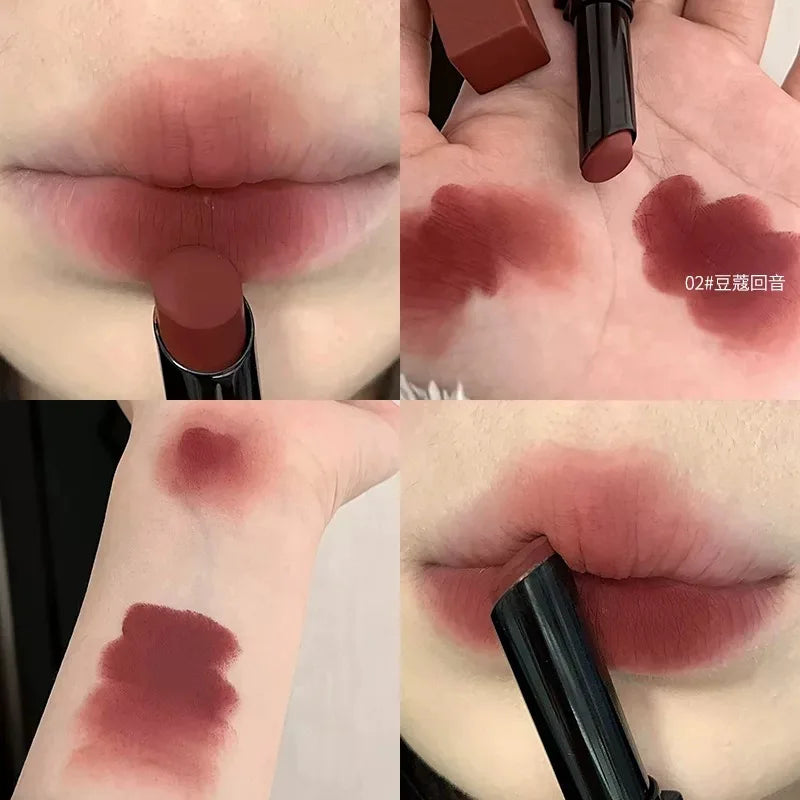 Waterproof Matte Lip Gloss & Lipstick Set - Nude Red & Sexy Tints