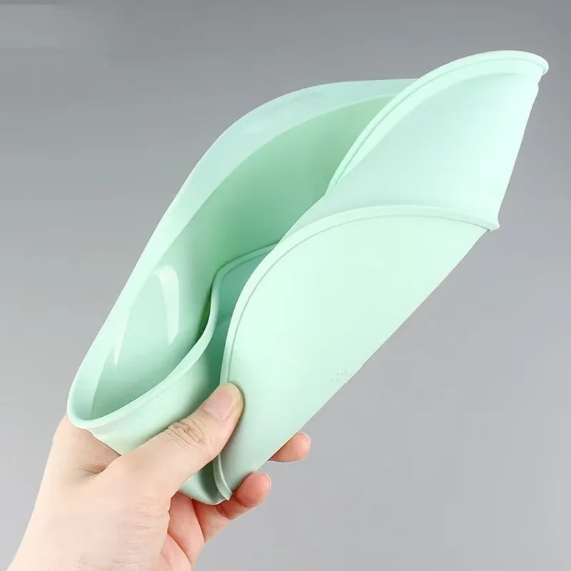 1/4Pcs Silicone Square Cake Plate Non-Stick Brownie Pan with Anti-Slip Handle