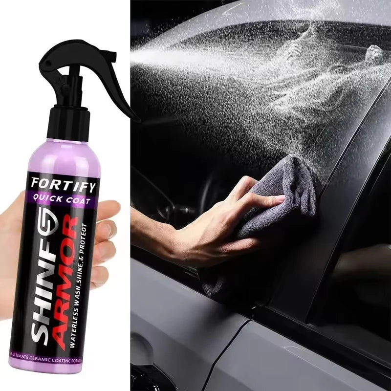 Waterless Ceramic Car Wax Spray | Hydrophobic Coating & Polish for Cars & Boats