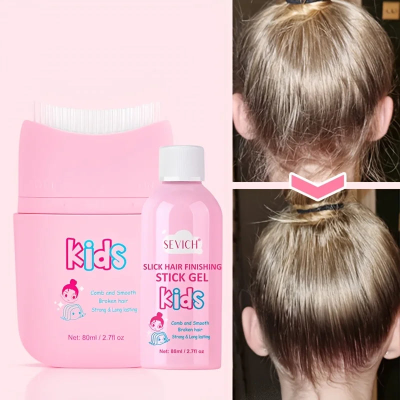 Hair Wax Stick for Wigs & Styling - Non-Greasy, 80ml with Built-In Comb