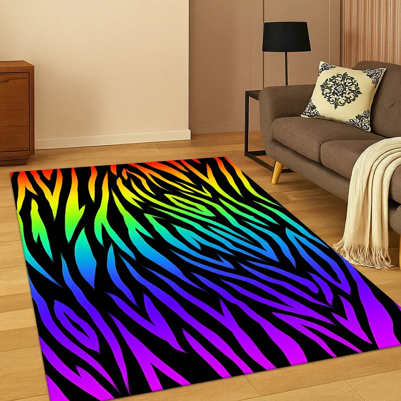 3D Animal Print Carpet Rug for Kid Playroom, Bedroom & Living Room, Non-slip Decor