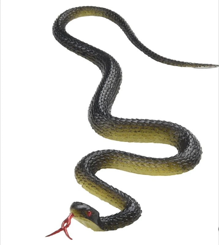 45cm Realistic Rubber Snake Toy Halloween Prank Prop Bird Repellent