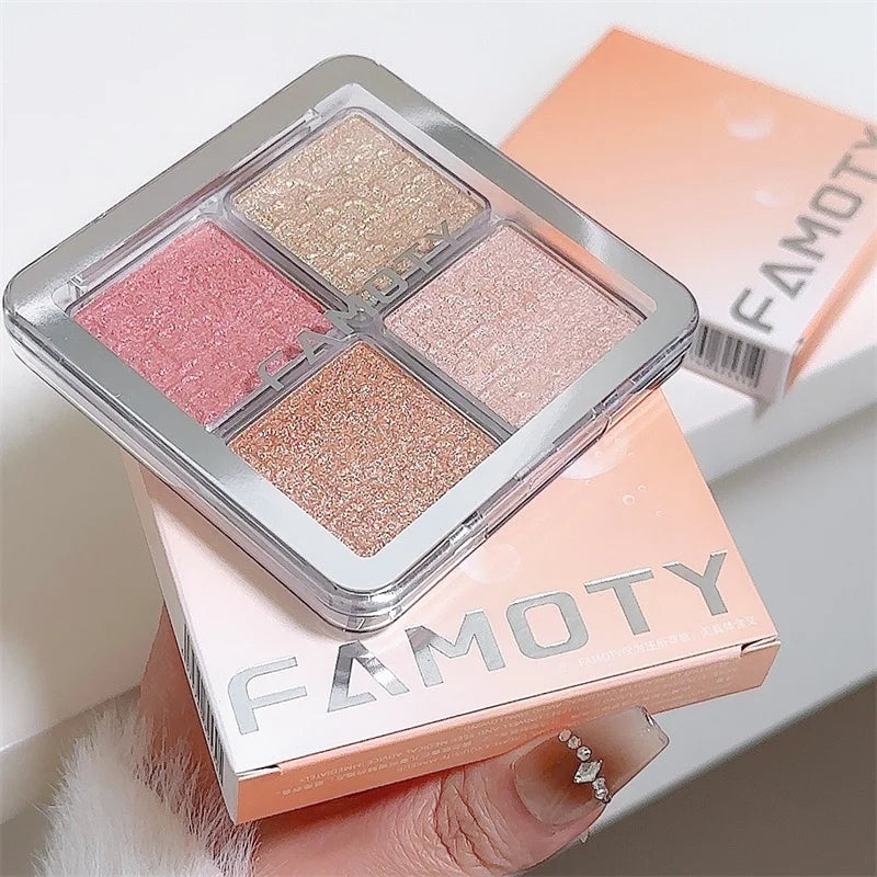 Diamond Highlighter Powder Palette Glitter Face Contour Makeup Shimmer