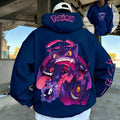 Pokemon Anime Hoodie Gengar Haunter Gastly Sweatshirt for Adults Kids