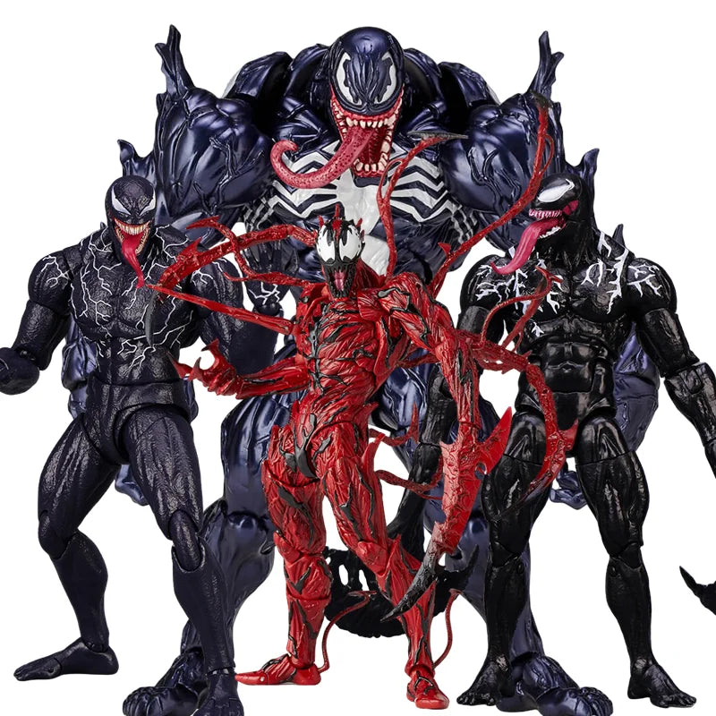 Venom Carnage Action Figure - Collectible Movable Toy Statue for Kids & Fans