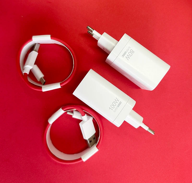 High-Speed USB-C Charger Adapter with 3.3ft Cable for OnePlus & Oppo Devices