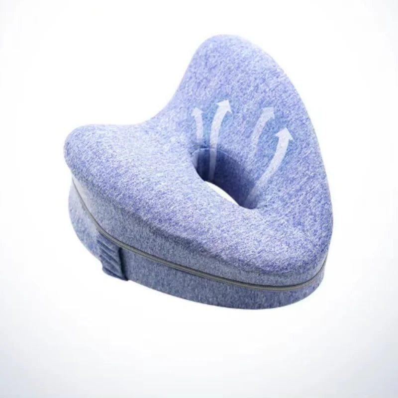 Memory Foam Leg Pillow Heart-Shaped Pregnancy Support Cushion for Side Sleepers
