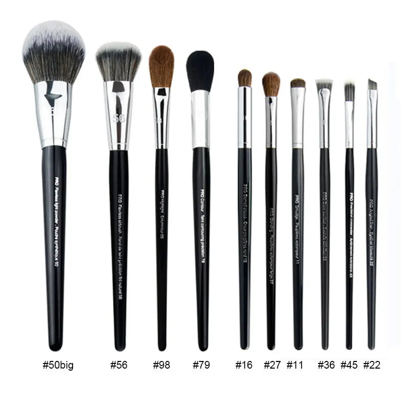 Professional Makeup Brush Set - Liquid, Powder, Eyeshadow, Concealer Tools