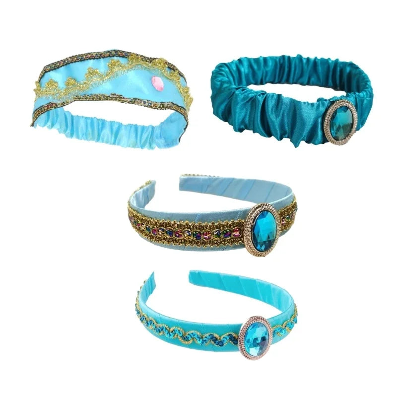 Girls Crystal Headbands with Large Crystal Princess Hair Accessory for Special Occasions