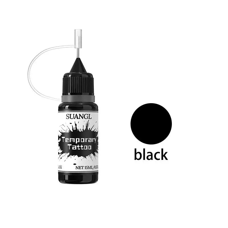 Colorful Tattoo Juice Paste for Body Art, Semi-Permanent DIY Henna Tattoo Kit
