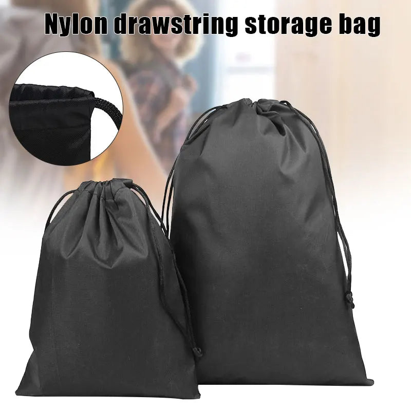 Nylon Storage Bags with Drawstring Closure Dustproof Organizer Bags