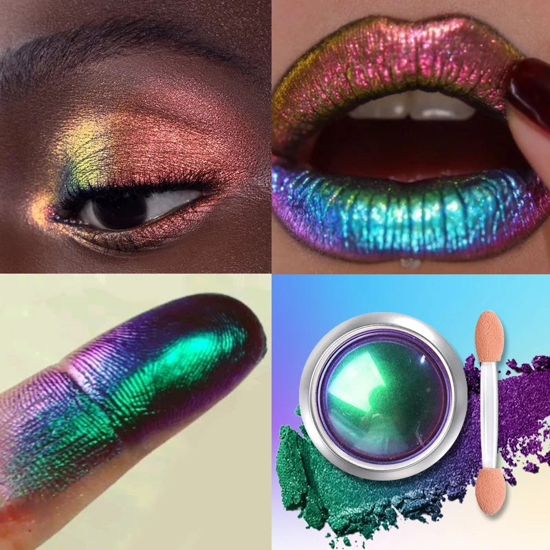 MultiChrome Eyeshadow Powder - Shifting Duochrome & Chameleon Shades