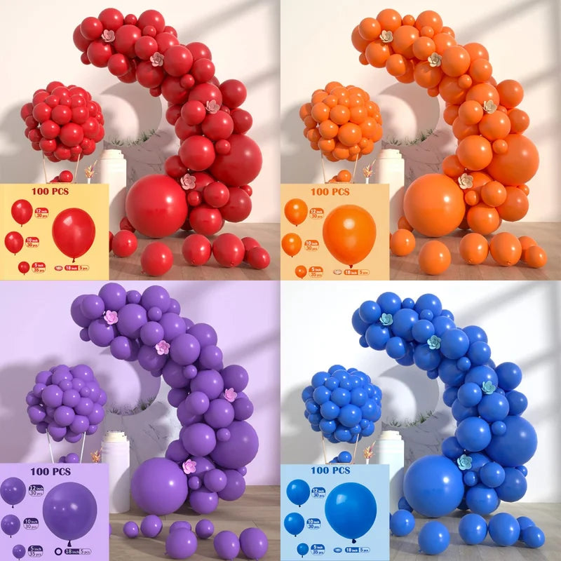Solid Color Metal Balloon Wreath Arch Set for Wedding Birthday Party Christmas Halloween
