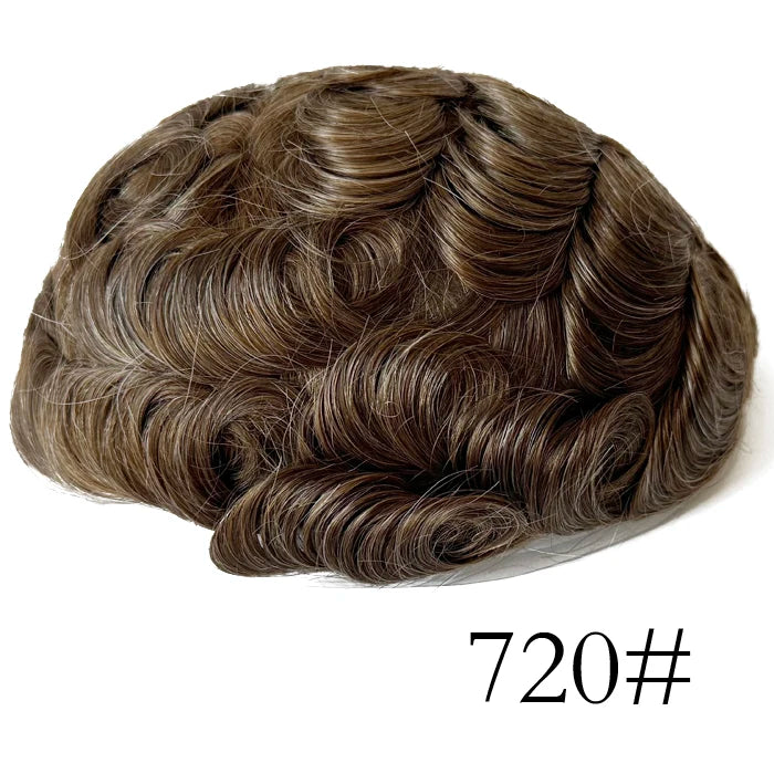 Ultra-Thin Skin Invisible Men’s Wig Capillary Prosthesis - Natural Hairline