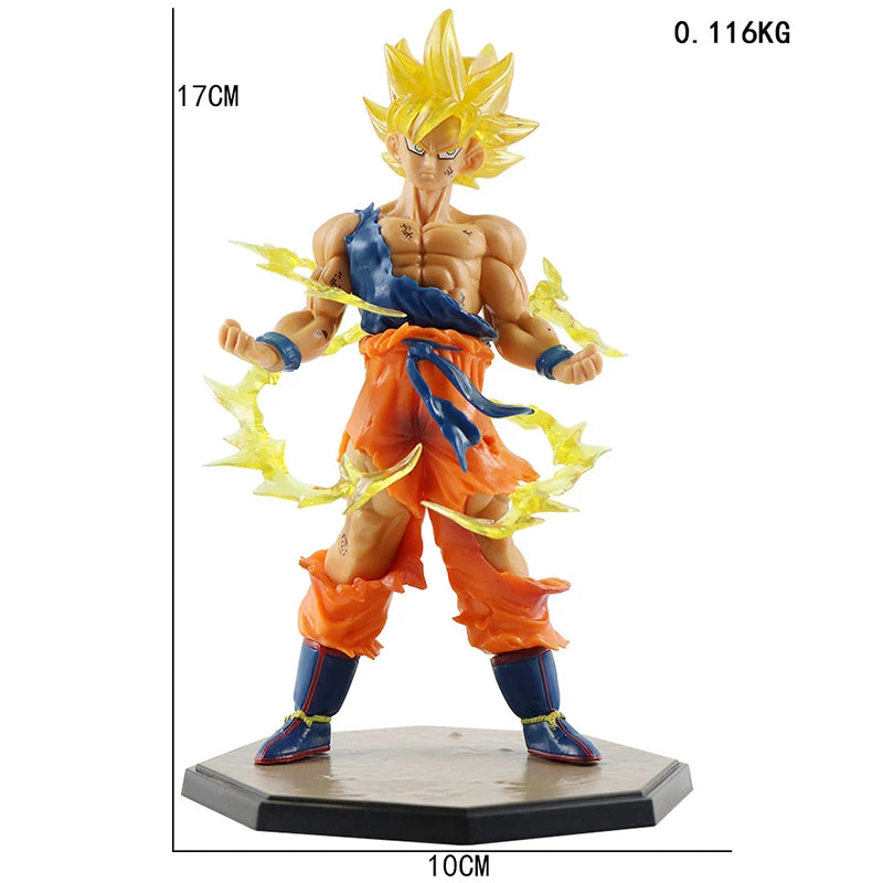 Anime Dragon Ball Son Goku Super Saiyan Action Figure - 17cm Collectible Toy for Kids & Fans