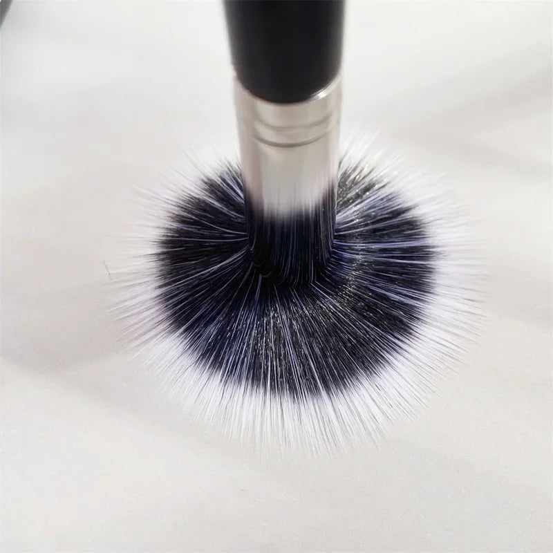 Multi-Purpose Duo Fibre Face & Blush Brush Set - Lightweight Makeup Tools