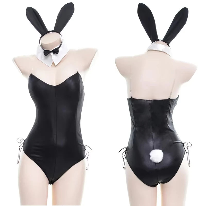 Bunny Girl Sakurajima Mai Cosplay Costume with Stockings & High Heels for Girls