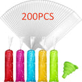 Disposable Popsicle Bags Bulk Pack - Food-Grade Plastic Freezer Bags for Homemade Ice Treats