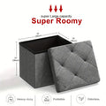 Heavy-Duty Multi-Purpose Folding Storage Ottoman Bench for Indoor & Outdoor Use