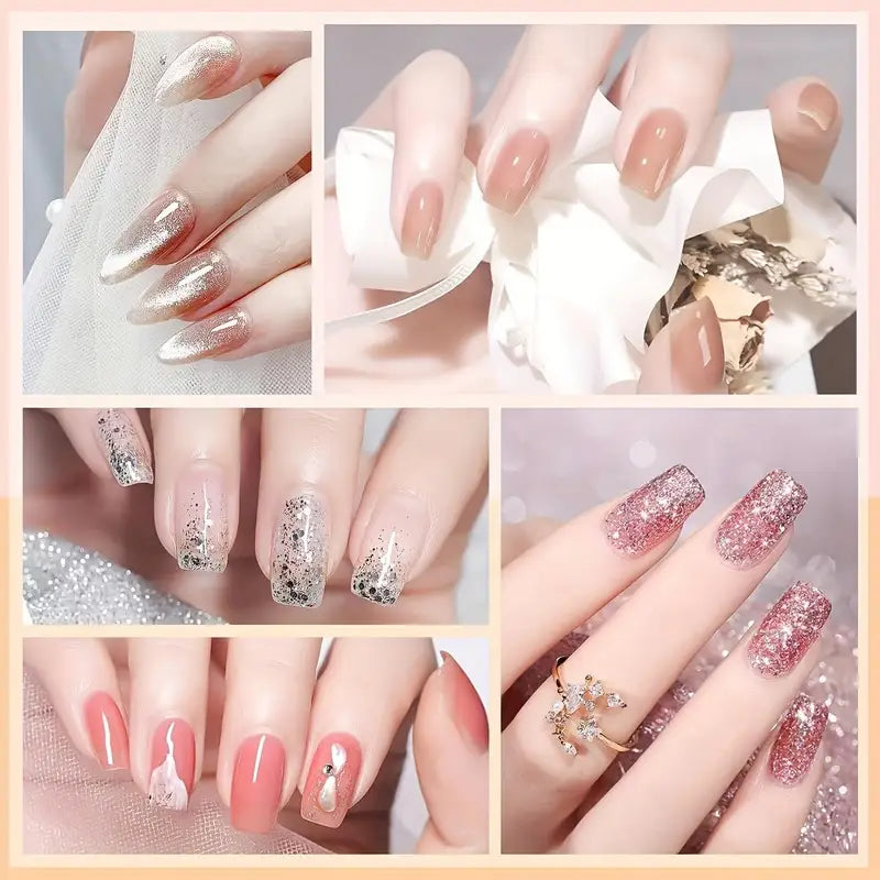 7-in-1 Nail Art Tool Set with Nail Lamp & Dead Skin Pusher - Professional Manicure Kit