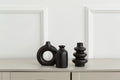 Set of 3 Ceramic Bohemian Vase Collection for Home & Wedding Decor