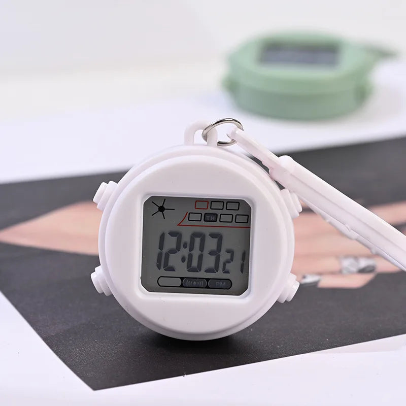 Mini Electronic Watch Night Light Alarm Clock for Backpack, Student Use