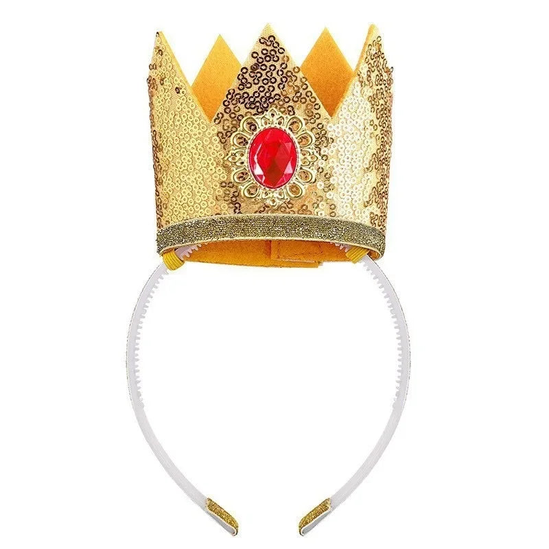 Princess Crown Headband Set Cosplay Prop for Kids Girls Halloween Carnival Accessories