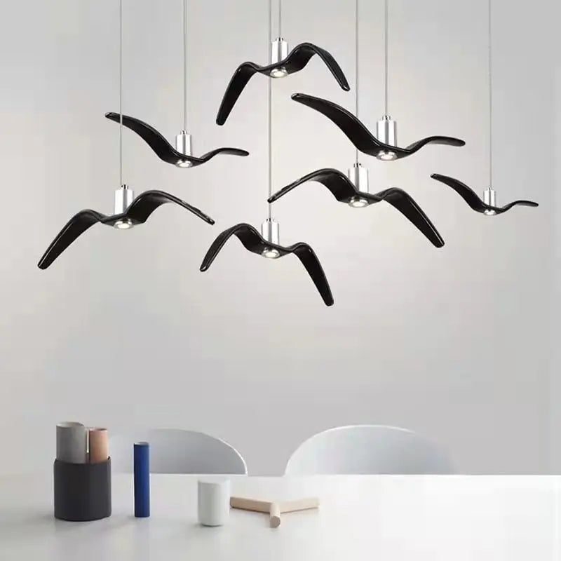 Modern LED Pendant Light Indoor Chandeliers Bird Lamp for Living Room Bedroom Bar
