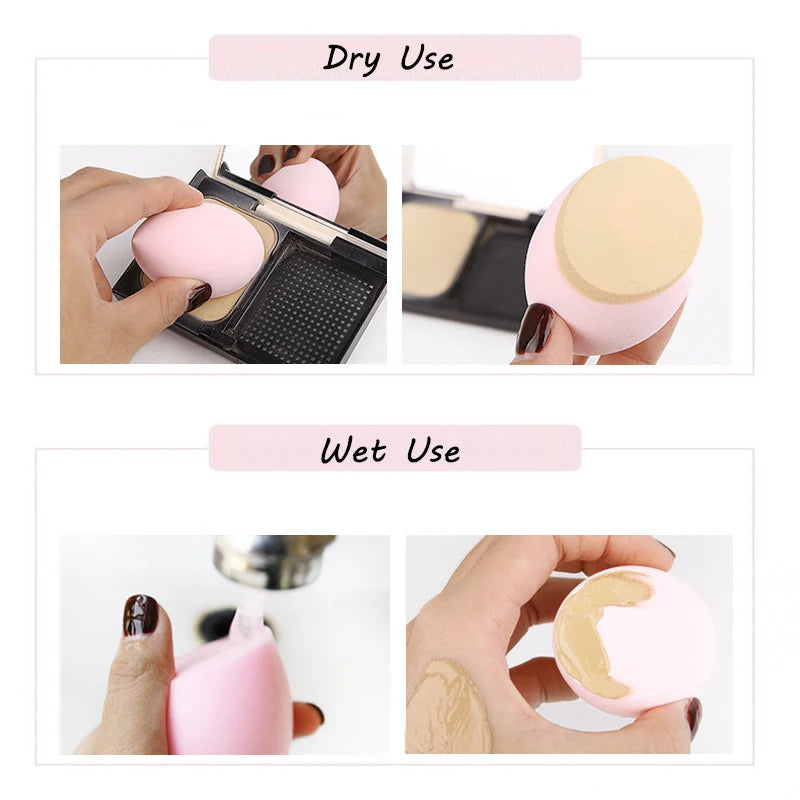 Water Drop Shape Makeup Sponge Blending Puff for Foundation & Powder