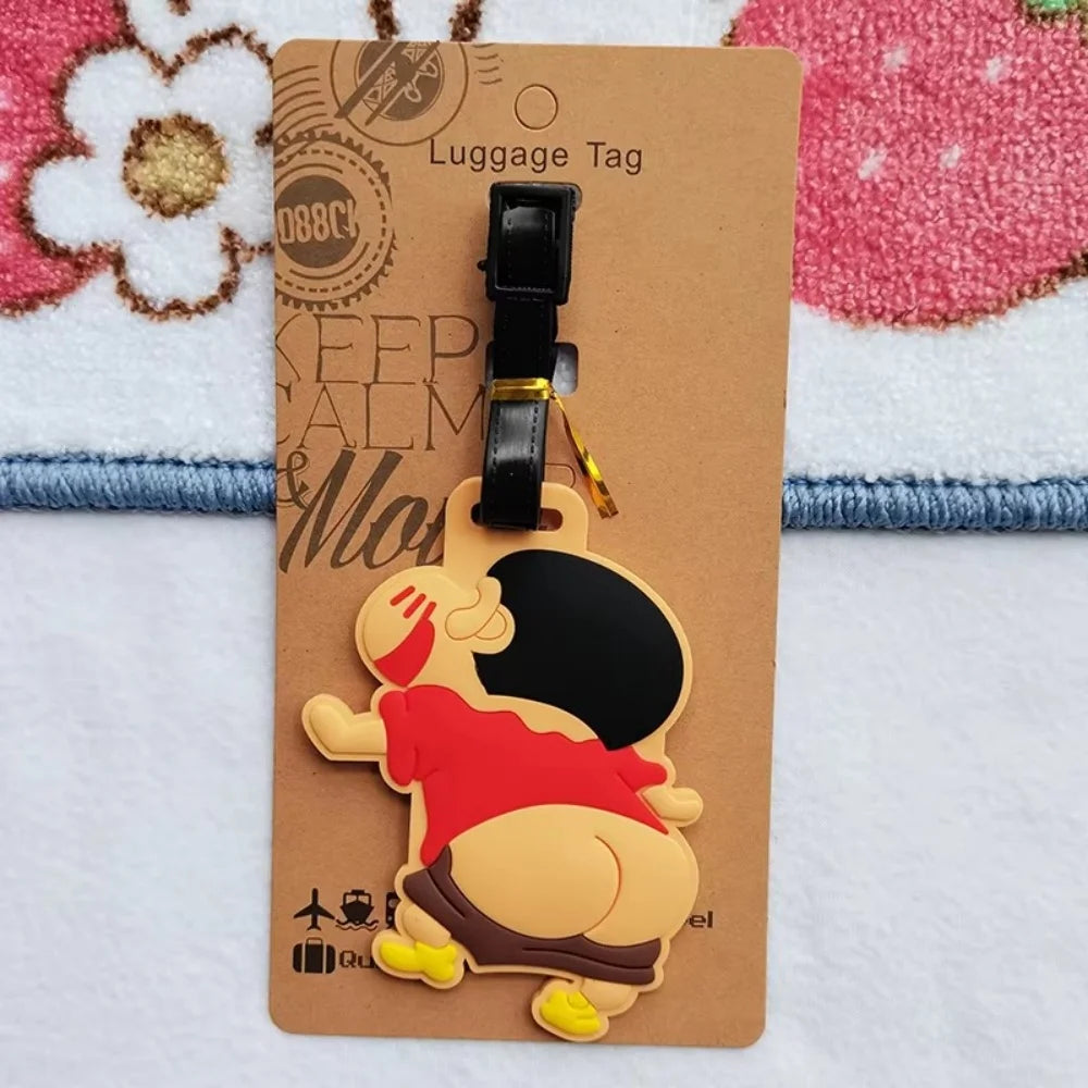 Anime Luggage Tag PVC Suitcase Label Travel Gift for Girls & Fans