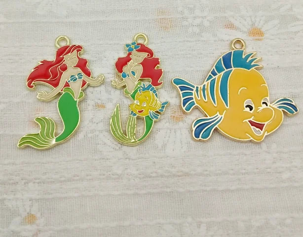 10 Pcs Jewelry Charms Set for Earrings Pendants Necklaces Bracelets DIY Accessories