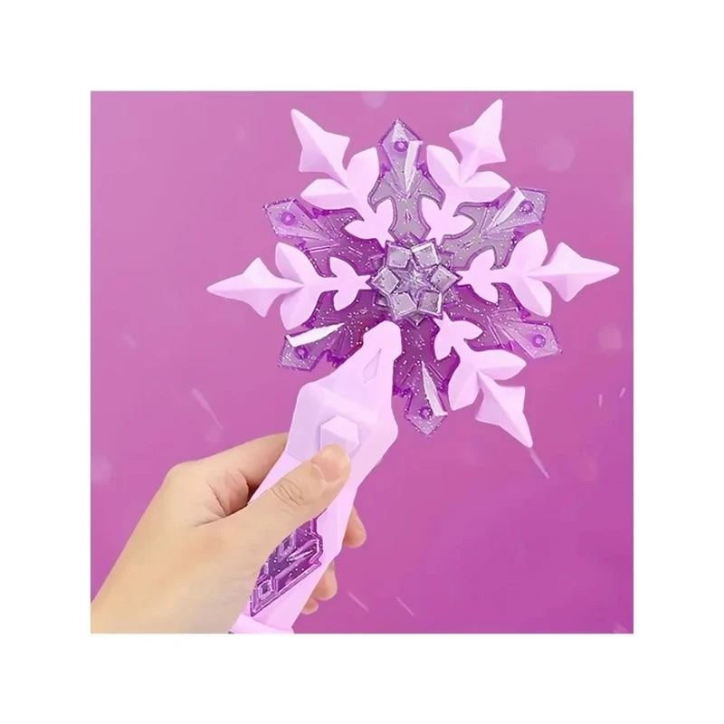 Princess Snow Wand Toy Fairy Glowing Light Stick for Kids, Christmas & Halloween Play