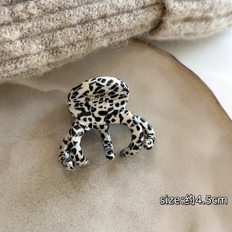 Elegant Retro French Hair Claw Clips for Women - High Ponytail Holders