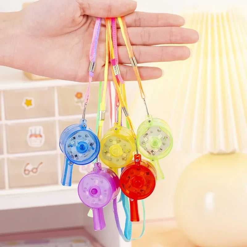 LED Cheer Props Flash Whistle Set for Kids' Parties and Events