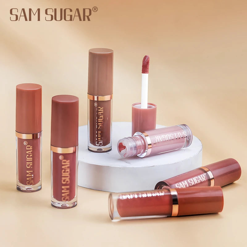 12-Color Lip Gloss Lipstick Set Liquid Matte Velvet Long-Lasting Waterproof Makeup