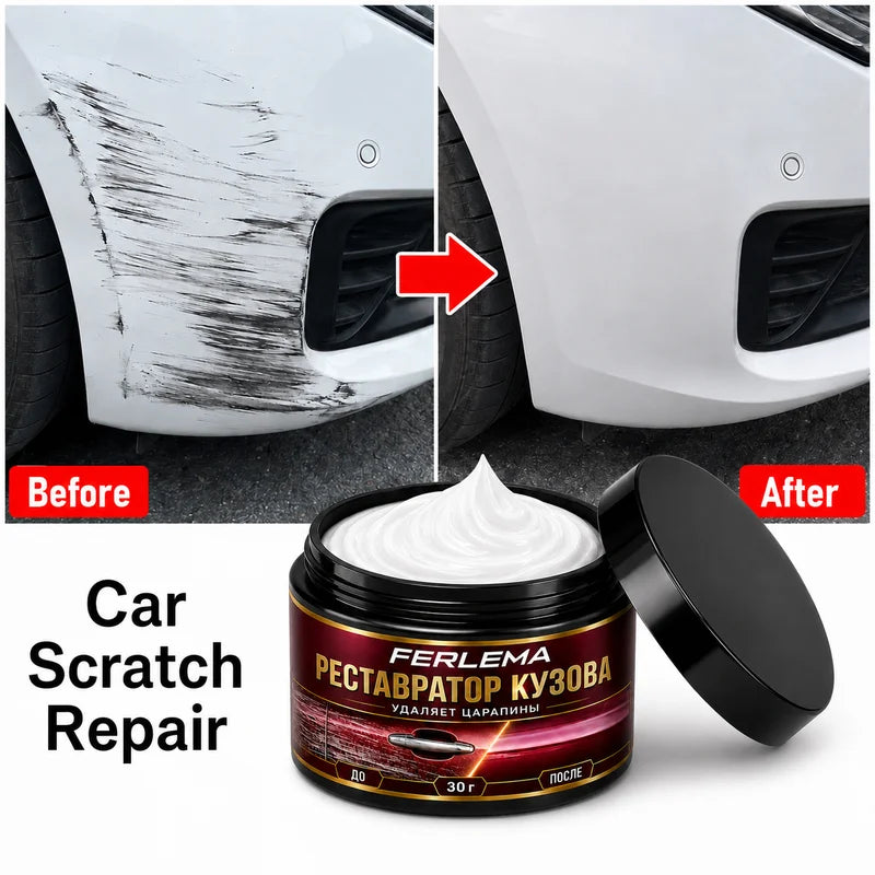 Car Paint Scratch Remover Wax - Auto Polishing Paste for Light Scratches and Stains