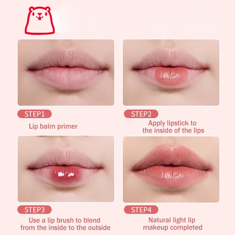 Mini Silicone Lip Brush for Lipstick Application & Coloring - Easy to Clean