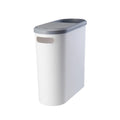 Large Capacity Bathroom Trash Can with Lid - Creative Plastic Garbage Bin for Kitchen & Room