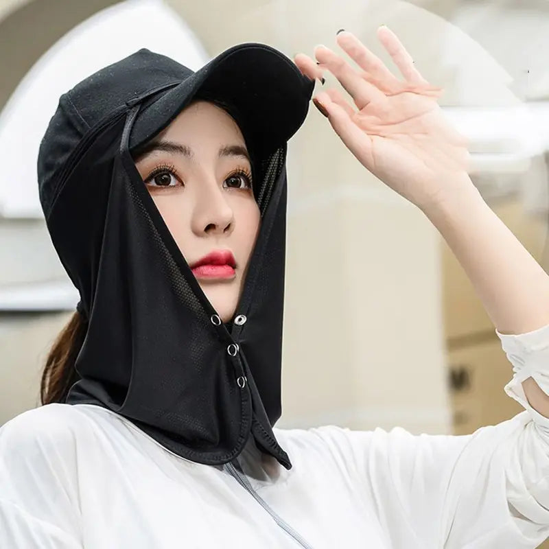 Outdoor UV Protection Face Scarf for Women - Sun Shield Neck Cover