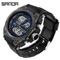Men's Digital Sports Watch Dual Display Waterproof Quartz Military Watch