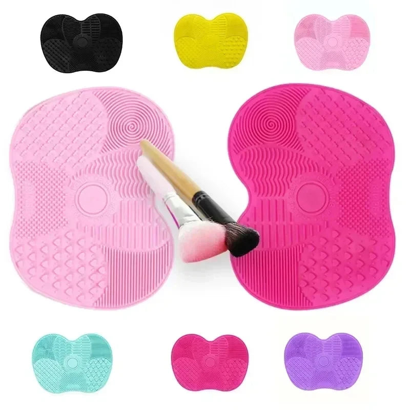 Silicone Makeup Brush Cleaner Pad - Multi-Color, Gentle & Durable
