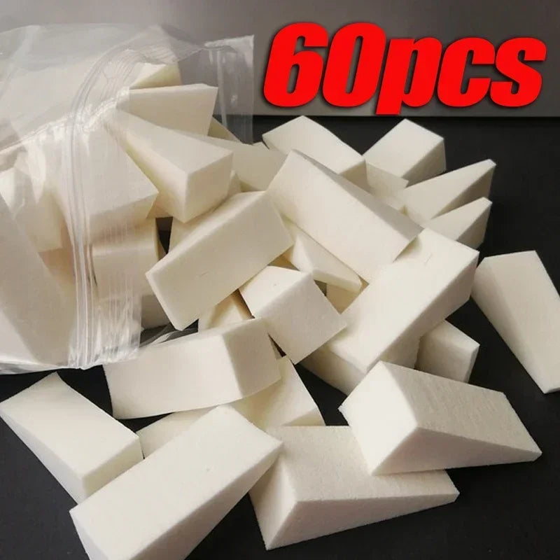 Triangle Makeup Sponges 100Pcs Set Latex Cosmetic Blending Puff for Face Foundation