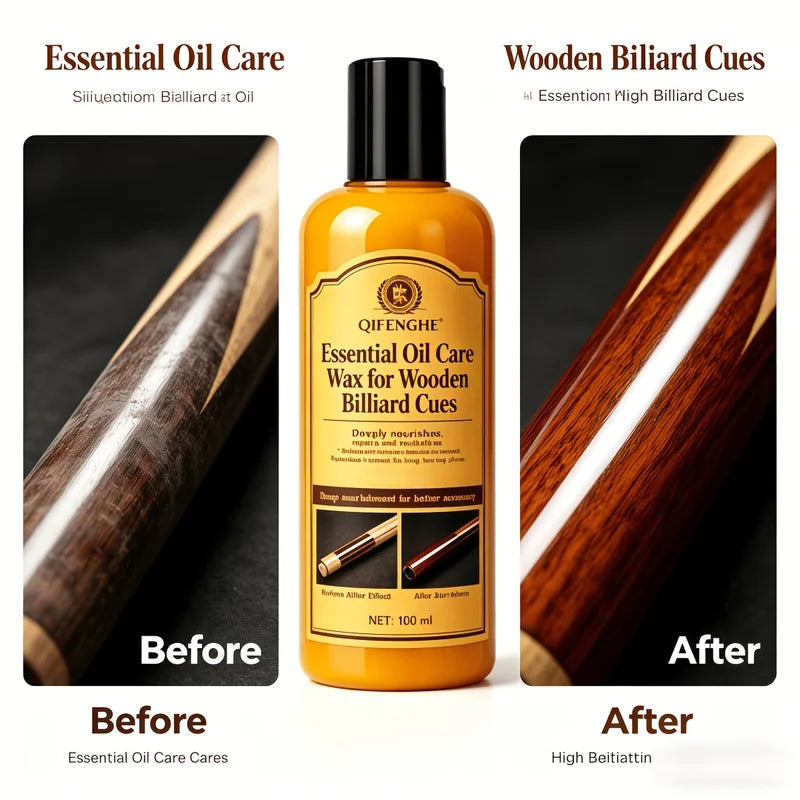 Wooden Billiard Cue Care Wax - Deep Nourishing Polishing & Restorer