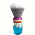 Coral Grey Synthetic Hair Shaving Brush with Resin Handle for Men