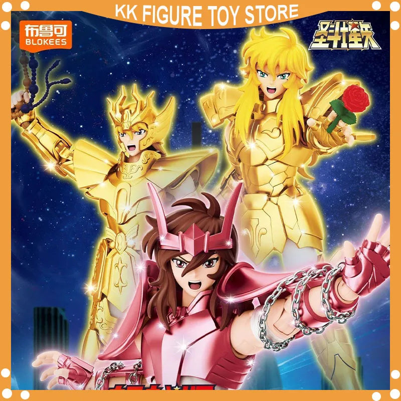 Saint Seiya Action Figures Set - Includes Gold Saints & Assembled Collectible Figurines