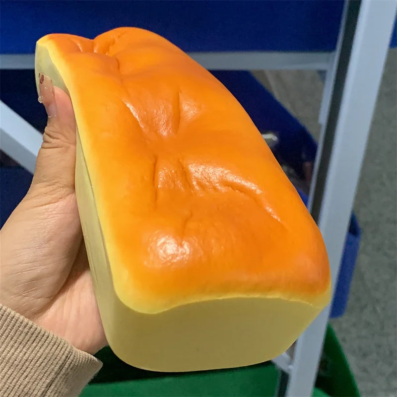 Soft Cheese Sponge Model - Rectangular Squishy Cake Decoration 10x2.3inch