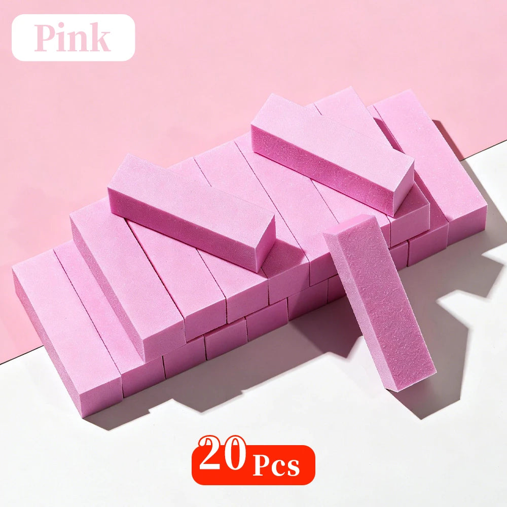 Nail Buffer Block Set 20pcs Manicure Pedicure Nail Art Buffing Sanding Polishing Tools